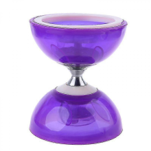 Diabolo Set (4Colours2Size)Triple Ball Bearing Clutch Matching Coloured Fibre Handsticks, Diablo String & BagPlumsmall