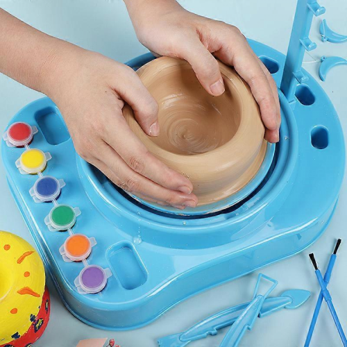 Ceramic Machine with Clay, Educational Toy for KidsBlue 1
