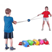 Children Toys Outdoor Interactive Pulling Elastic Speed Balls Sensory Training Sport Games Toy For Kids Adults GiftA Yellow