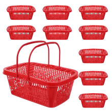 10 Stuks Aardbeienmandje Met Deksel Voor Koelkast Rood