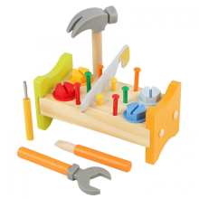 Children's Wooden Repair Kit Toy Household Laminate Repairing Kit Toy Children Plaything Tools Funny Toys