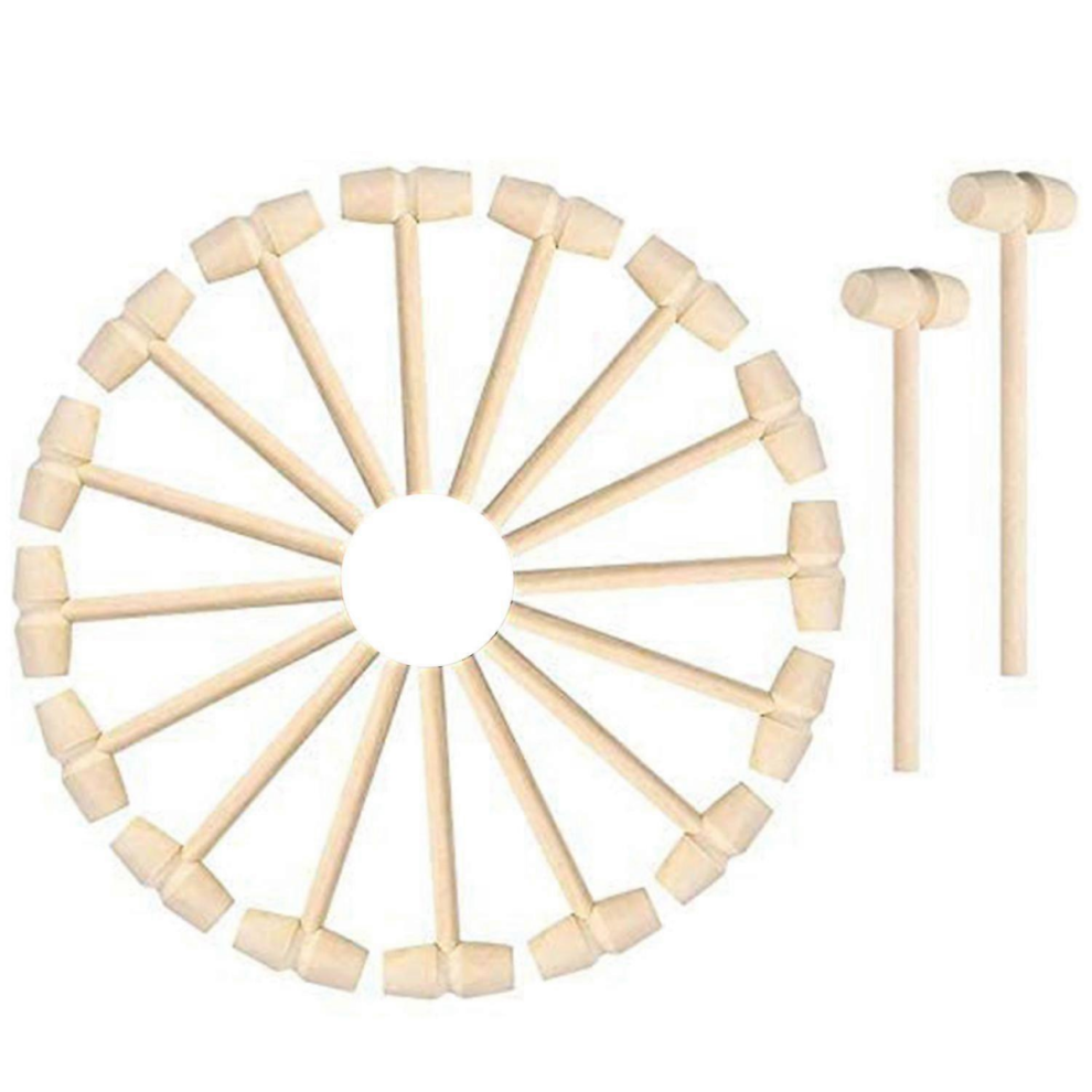 22 Pieces Mini Wooden Hammers Mallet Pounding Toy Educational Toy For Girls, Breakable Heart Tool 7632237802152