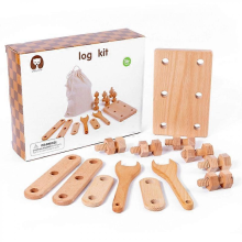 Wooden Tool Toy Playhouse Kits Kids Early Learning Role for Play Toy Party Activfor TOOLBOX