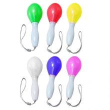 LED Flashing Maraca Handheld Sand Hammer Toy Glowing Lamp Children Party Props