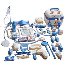 Children's Medicals Tools Play House Set Portable Role Play Game Toy for Kids Children Boys Girls Christmas GiftsBlueLuxury