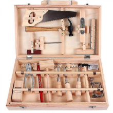 Christmas Xmas Children's Maintenance Wooden Toolbox Toy Simulation Disassembly Multi-function Woodworking,hww