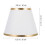 1Pc White Cloth Lamp Shade Durable Iron Frame Decorative Light Cover 8
