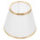 1Pc White Cloth Lamp Shade Durable Iron Frame Decorative Light Cover 7