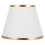 1Pc White Cloth Lamp Shade Durable Iron Frame Decorative Light Cover 1