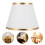 1Pc White Cloth Lamp Shade Durable Iron Frame Decorative Light Cover 4