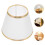 1Pc White Cloth Lamp Shade Durable Iron Frame Decorative Light Cover 6