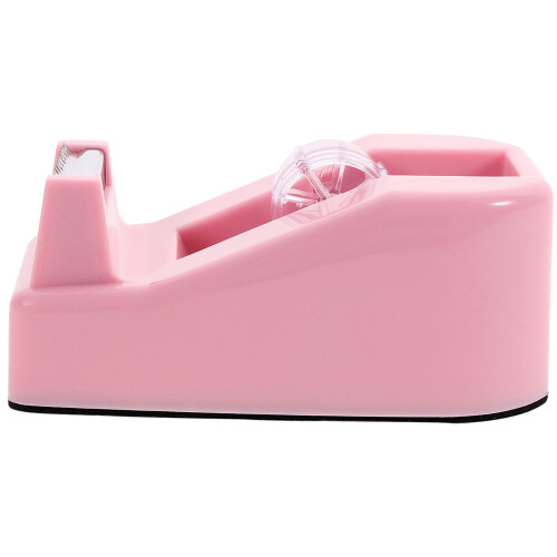 Compacte Roze Bureautapehouder Sterk Plastic Voor Thuis En Werk