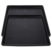 2St Zwart Huisdier Bedpan Plastic Huisdierkooitoilet Duurzaam