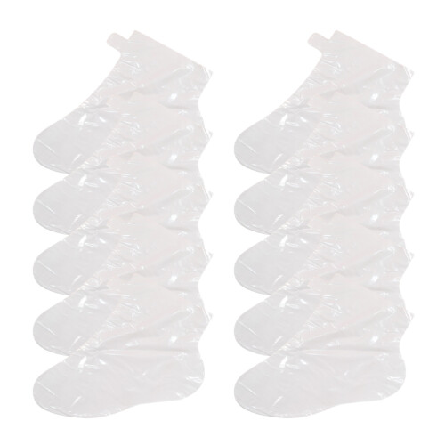 50Pièces Protections Pieds Jetables Cpe Blanches Spa 2