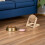 Interactief Krabbal Kat Sisal Hout Speelgoed Khaki 7
