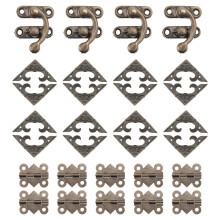 1Set Antike Eisen Holzbox Verschlüsse Retro Schmuck Dose Schloss