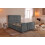 (Single, Grey) Cairo Velvet Bedframe with Optional Ottoman Storage - Premium Comfort 1