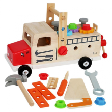 1 Set of Wooden Repair Tool Kids Cognitive Toy Toddler Tool Set Kids Tool Set Educational Toy32.50X15.00X15.00CM