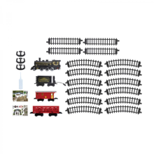 Electric Train Set Playset Steam Locomotive Toy for Toddlers Home Girls Boys 2 carriages3 carriagesoptional