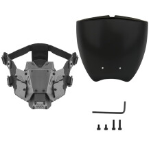 Outdoor CS Military Hunting Gear Tactical Airsoft Mask And Goggles Detachable Paintball Mask Polycarbonate Goggles