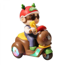 Cute Boys Electric Tricycle Toy Stunting Motorcycles for Girls Kids Age 3 4 5 6 Battery modeRechargeable13cmx17cmx20cm