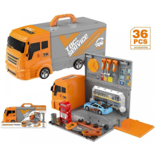 New 2 In 1 Medical Ambulance Model Doctor Toys For Children Repair Engineering Vehicle Children Play House Pretend Play Toys7724