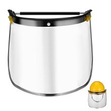 schutzvisier transparent für helm, zum schleifen, polieren, schneiden