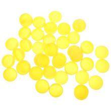 25Stk Lotto Kugeln Kunststoff Hohl 40mm Gelb Für Tischspiel Party