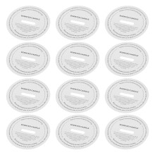 50 waxineluiddoppen - ronde papieren afdekkingen voor diy waxines