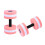 2 EVA waterhantels voor weerstandstraining (roze) 6