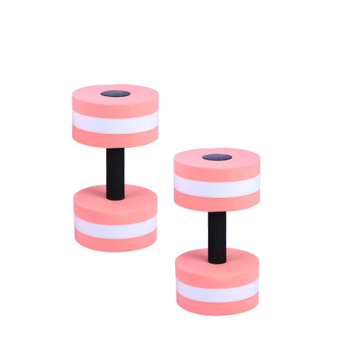 2 EVA waterhantels voor weerstandstraining (roze) 2