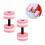 2 EVA waterhantels voor weerstandstraining (roze) 7