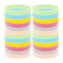 24 Stk Leuchtende Silikon Armbänder Für Kinder Und Erwachsene