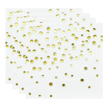 100 servietten mit -druckmuster gold für hochzeitsdinner