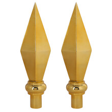 2Stk Aluminium Flaggenmastspitzen Abschlussknauf Für Mast Zubehör
