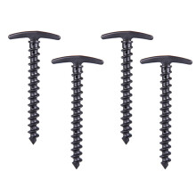 4Stk Schwarz Nylon Zeltanker Spirale, Stabil, Rostfrei, Sicherer Halt