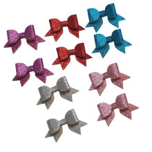 10Stk Niedliche PU Hund Haarclip Bunte Barrettes Für Haustiere