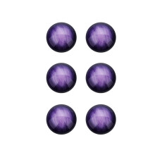 1 30-teiliges resin rundhalb-anhänger-set lila 12 mm zum selbermachen
