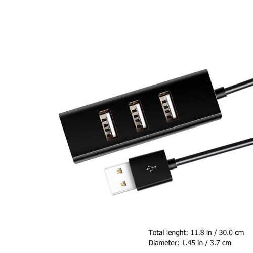 1 high-speed 4-port usb-2.0-hub, splitter, kabel, adapter 1