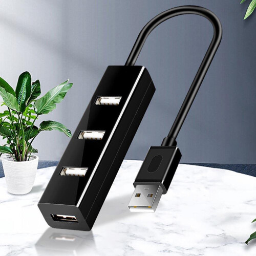 1 high-speed 4-port usb-2.0-hub, splitter, kabel, adapter 2