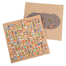 291Stk Kreative Karten-Pushpins Aus Kork Mit Stahl Und Eva Material