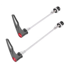 Straßenfahrrad Schnellspanner CNC-Aluminium Edelstahl Achse Schwarz 100/130