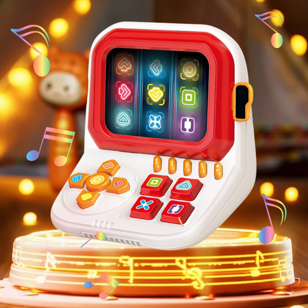 Red (Red) Finger Dancing Electronic Game Console Brain-Teasing Handheld Finger Game Console Portable Finger Dance Gaming Device