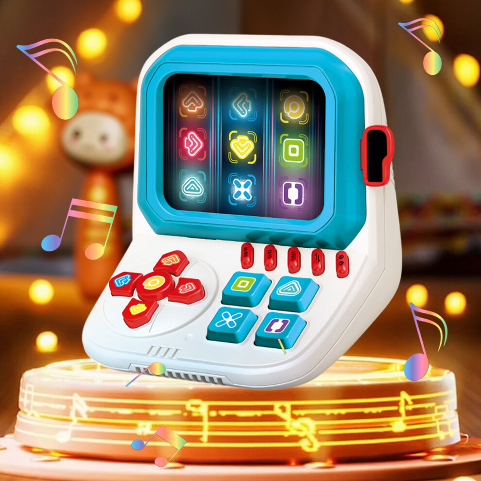 Blue (Blue) Finger Dancing Electronic Game Console Brain-Teasing Handheld Finger Game Console Portable Finger Dance Gaming Device