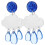 1Paar Ohrhänger Weiß Glitzer Dangle Damen Schmuck 1