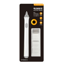 Electric Eraser With Refills Battery Operated For Drawing Art Painting Sketching Drafting White