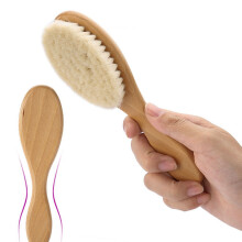 wollpinsel mit gebogenem griff, dichter pinsel für bart und dusche