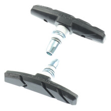 1Paare Mtb V-Bremsbeläge Aus Gummi Und Edelstahl, Robust, Schwarz
