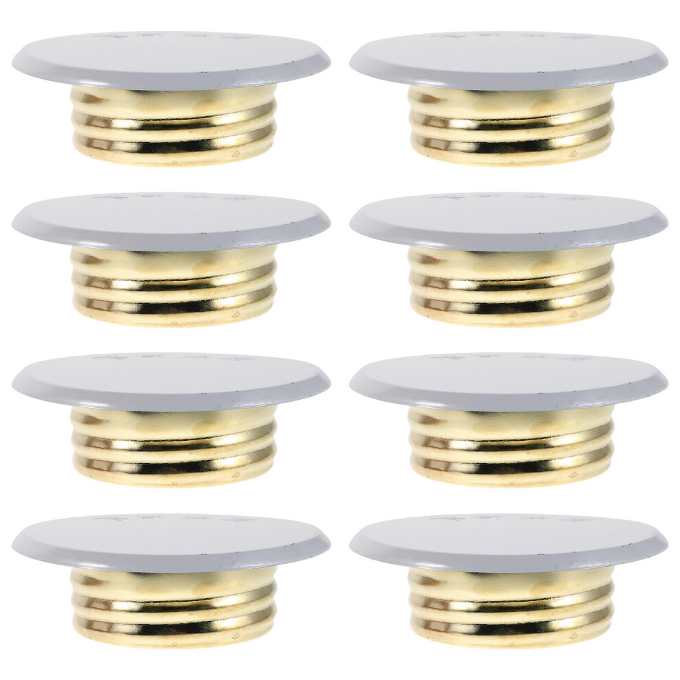 Fire Sprinkler Cover Plates, 8Pcs Metal Head Covers Ceiling, Concealed Fire Sprinkler Plates Residential & Commercial 9393856751389