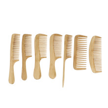 7pcs bamboo bristle hair brush comb set for men and women